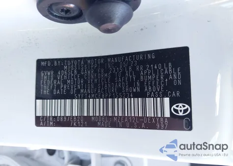 2023 Toyota Corolla Xse from USA, damaged, VIN 5YFT4MCE8PP155234